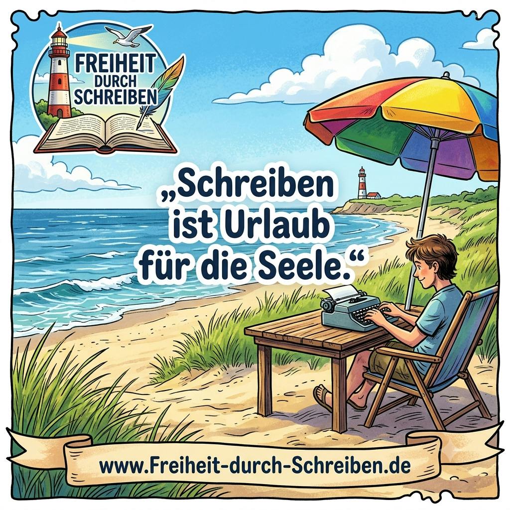 Schreiben ist Urlaub für die Seele.