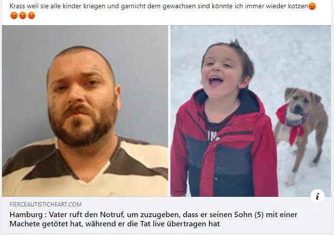Screenshot Facebook: Achtung: Bei folgendem Fall handelt es sich um eine geschickte Phishing-Falle!