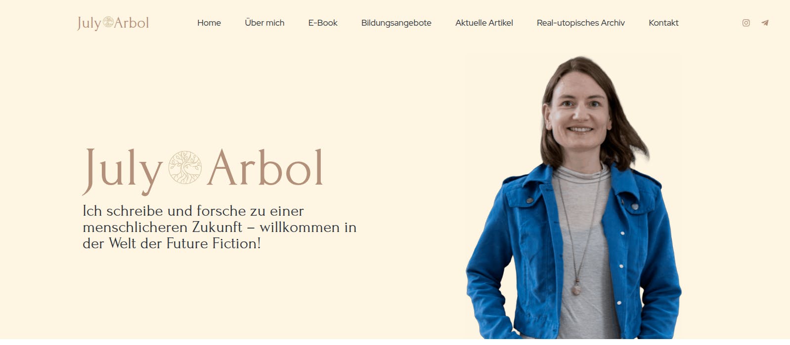 Website von July Arbol