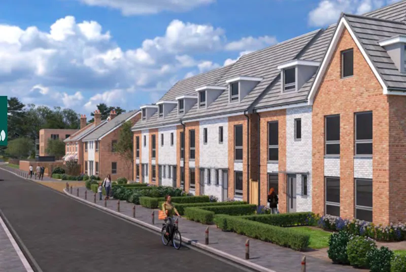 Bellway Homes impression of new homes in Hooley Lane, Redhill