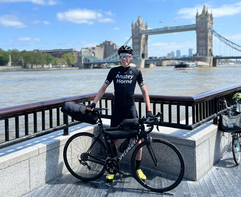 Simon Holmes near Tower Bridge