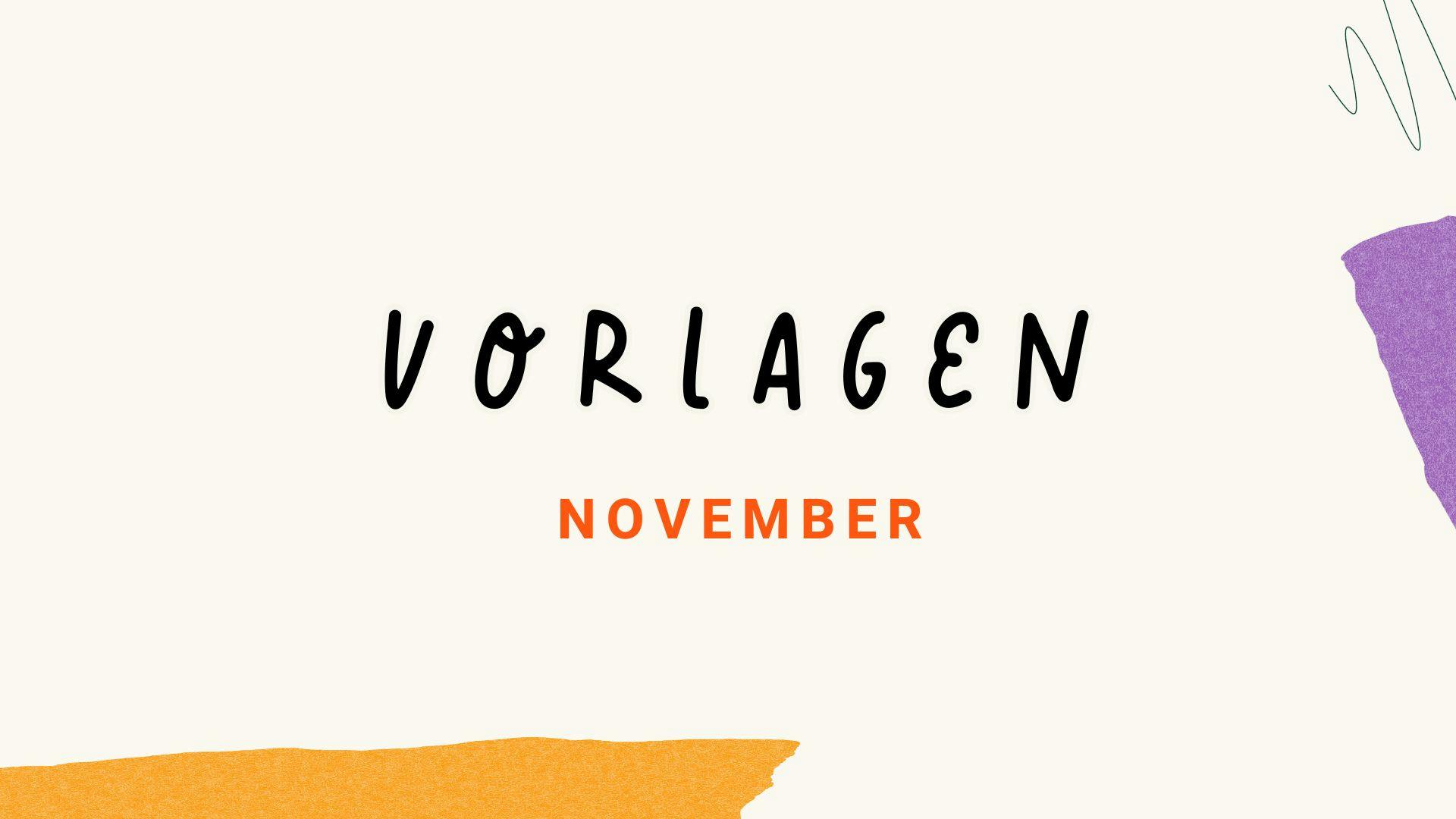Vorlagen November - Paper Club
