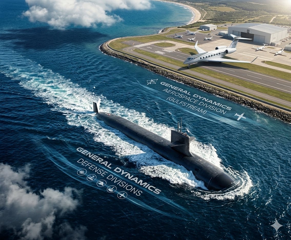 General Dynamics submarine at sea