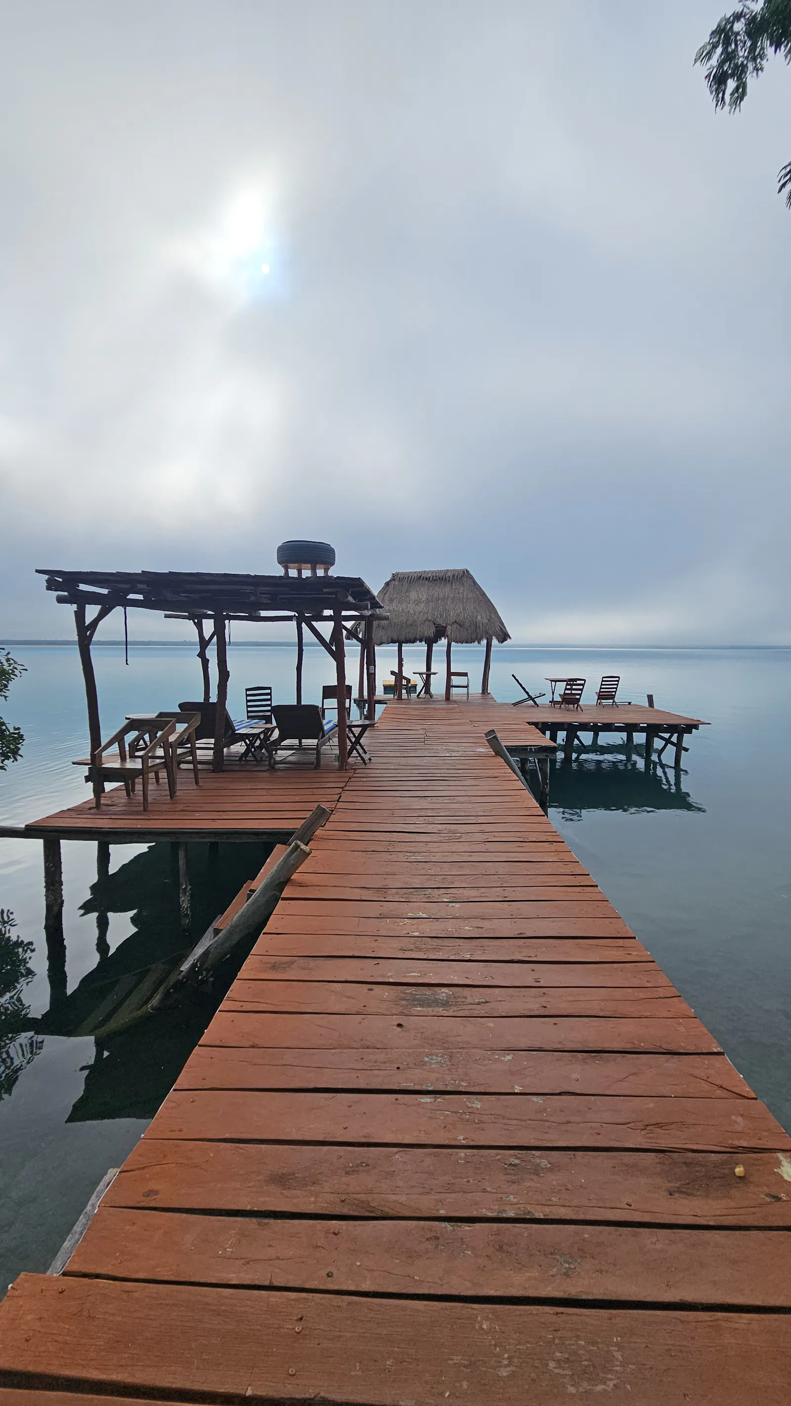 Der Steg am See nur für uns alleine