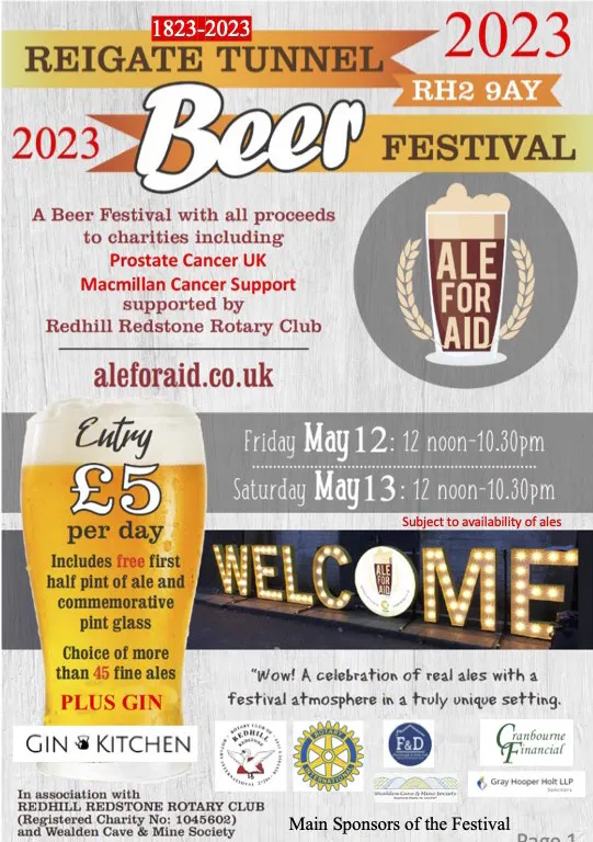 Reigate Tunnel Beer Festival poster