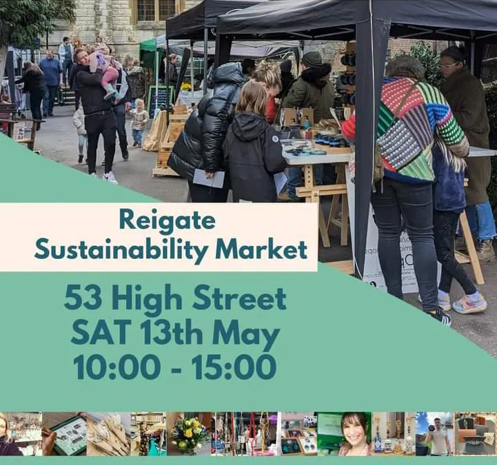 Reigate Sustainability Market poster 13 May 2023