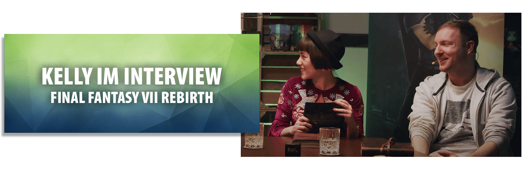 Kelly im Interview zu Final Fantasy VII Rebirth.