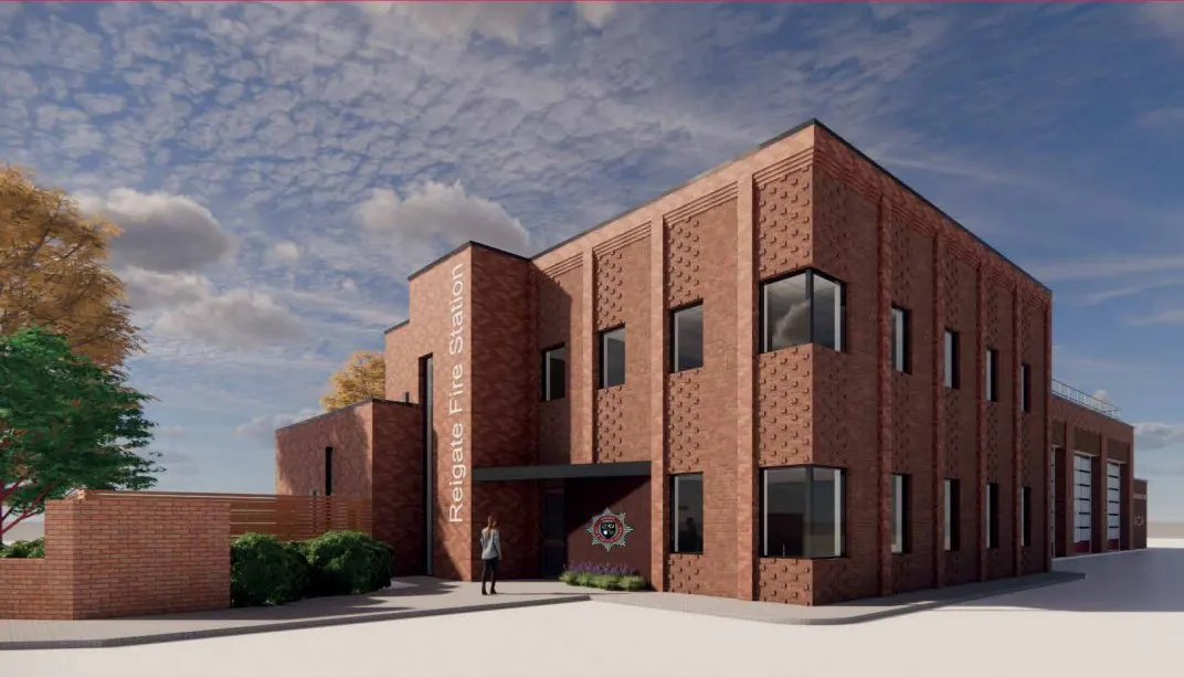 Artist's impression of new fire station