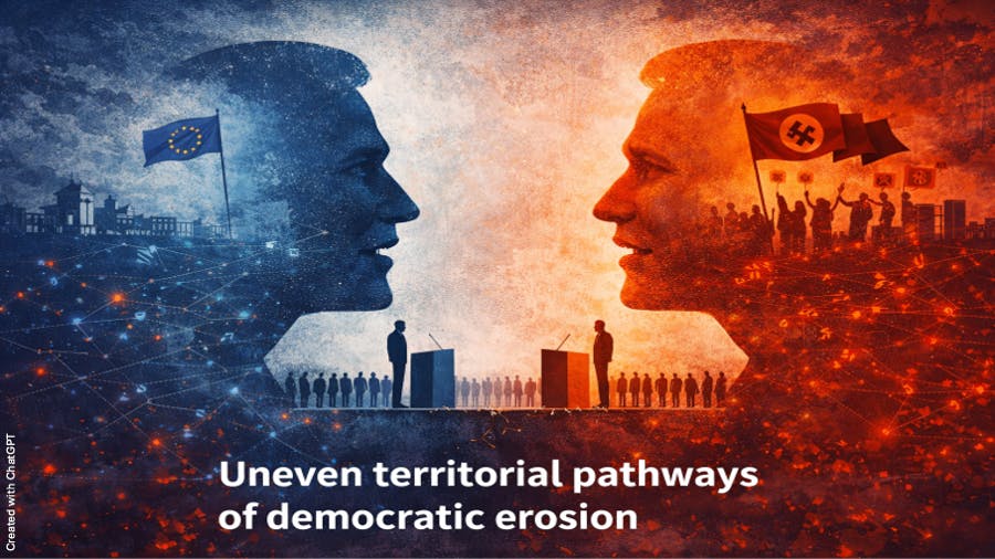 Uneven territorial pathways of democratic erosion
