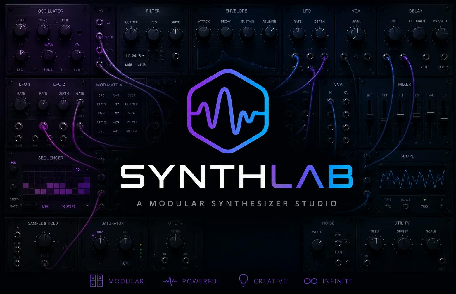 Synthlab DAW von mpue - im Sequencer Forum