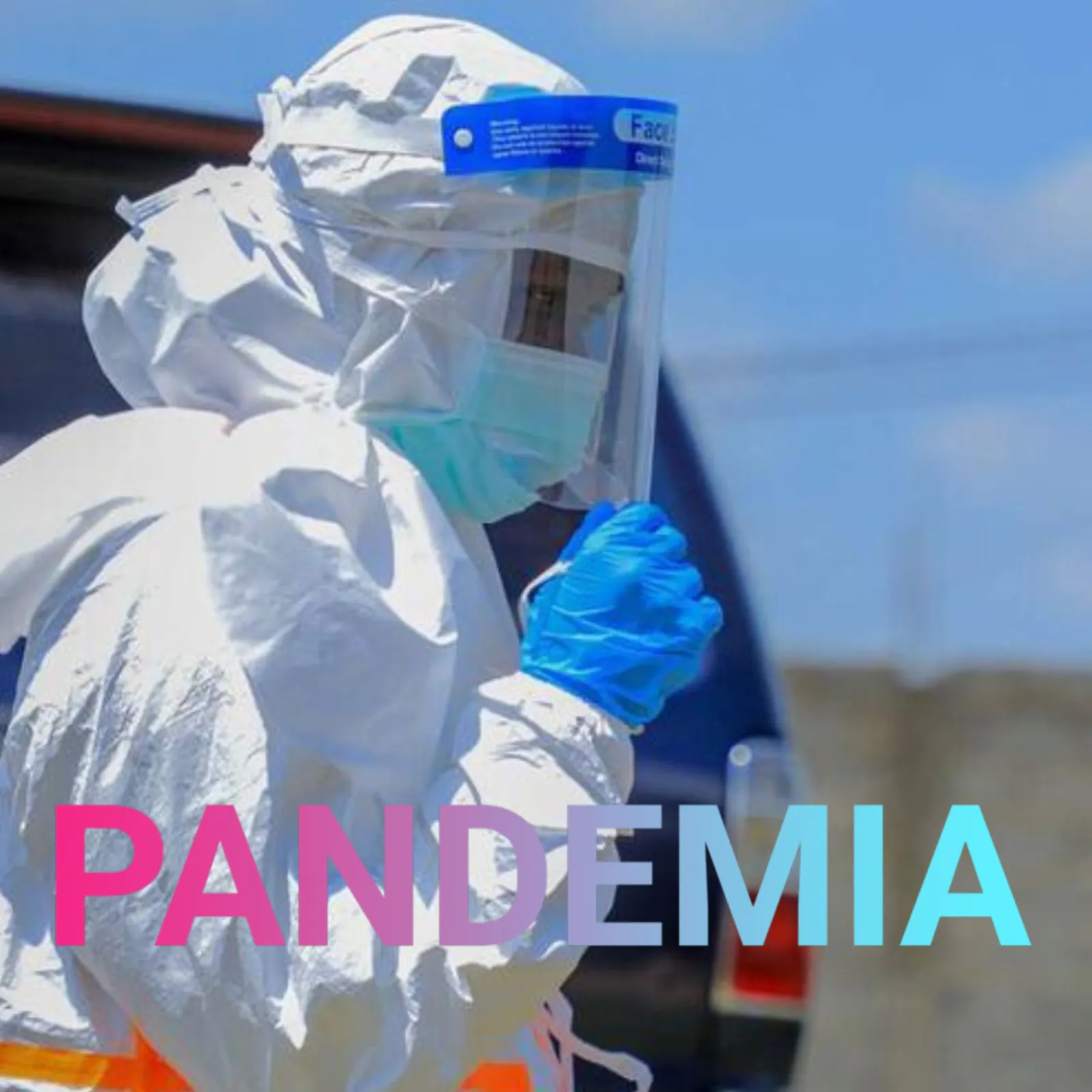 Mensch in Schutzanzug gegen Ebola