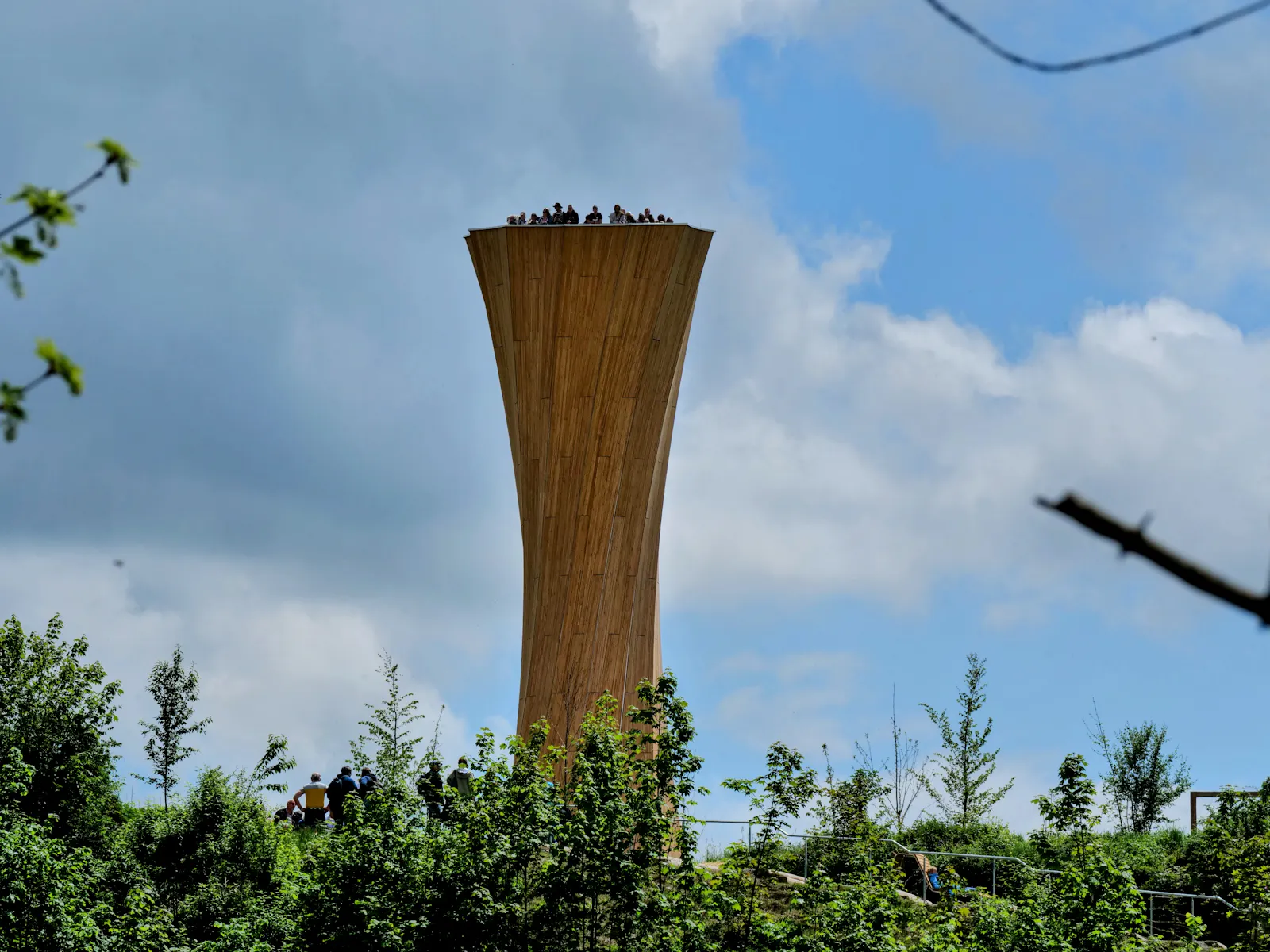 Aussichtsturm auf der Landesgartenschau in Wangen im Allgäu. Foto: Jürgen Brand
