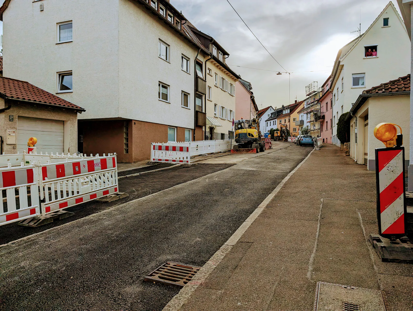 In der Berglenstraße wird weiter gearbeitet. Foto: Jürgen Brand