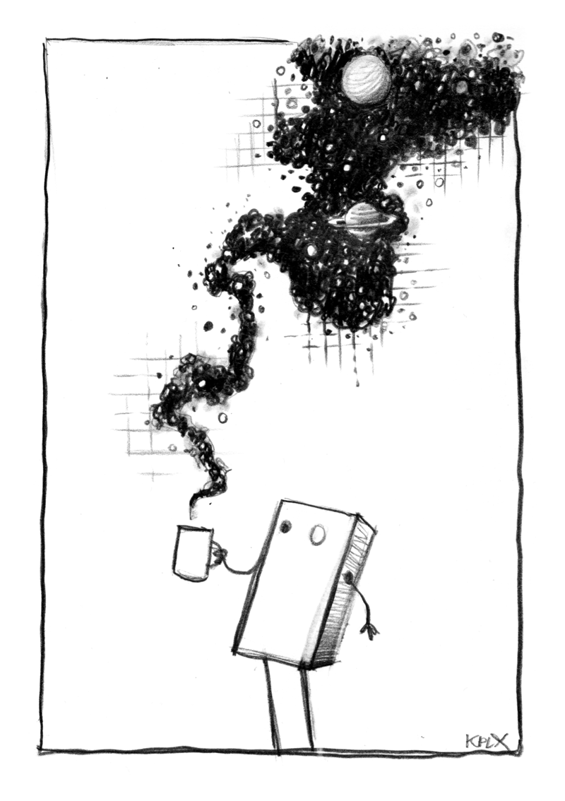 Page of Sketchbook Webcomic Space Cop Diary Episode 7