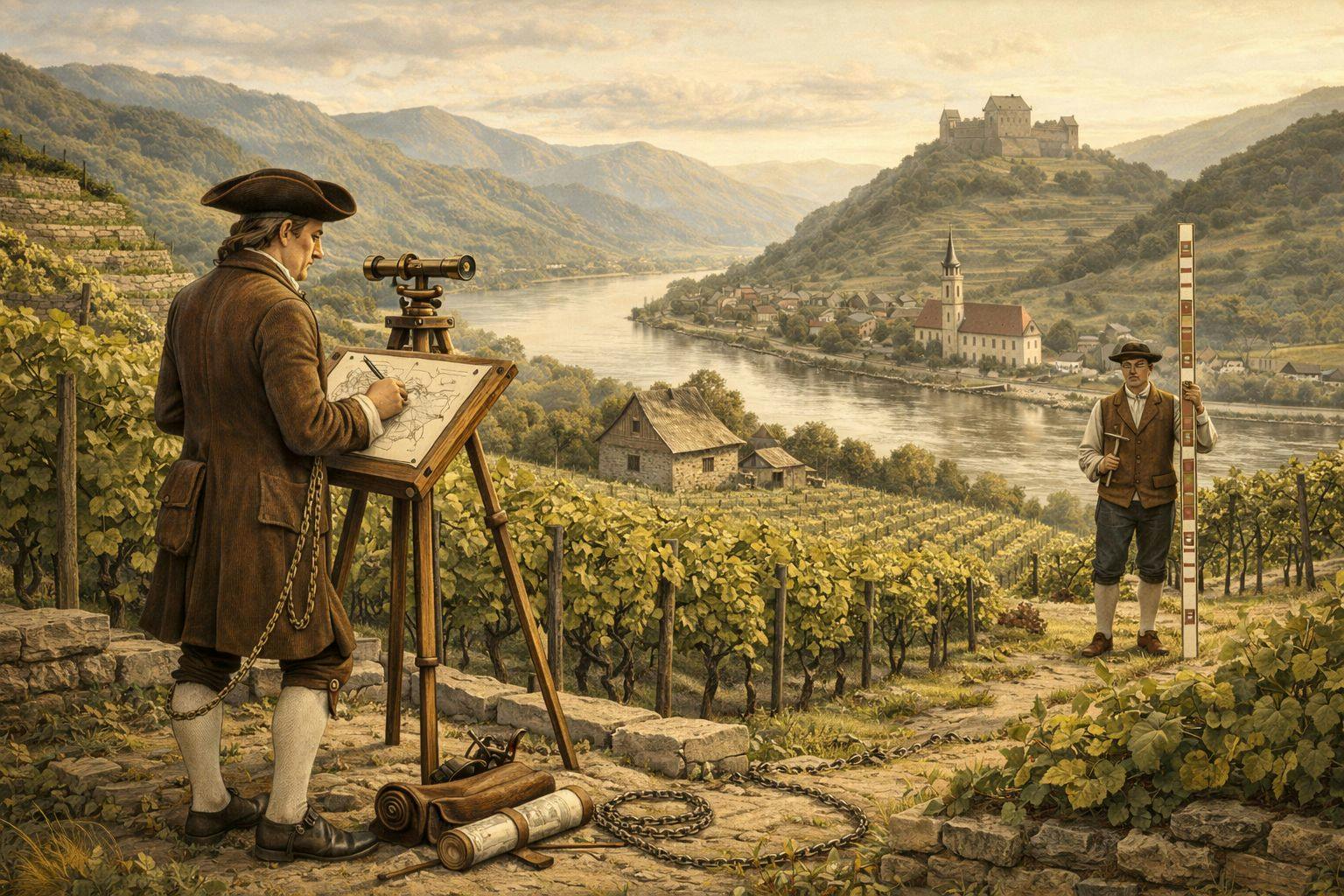 KI-generiertes Bild von Kartographen