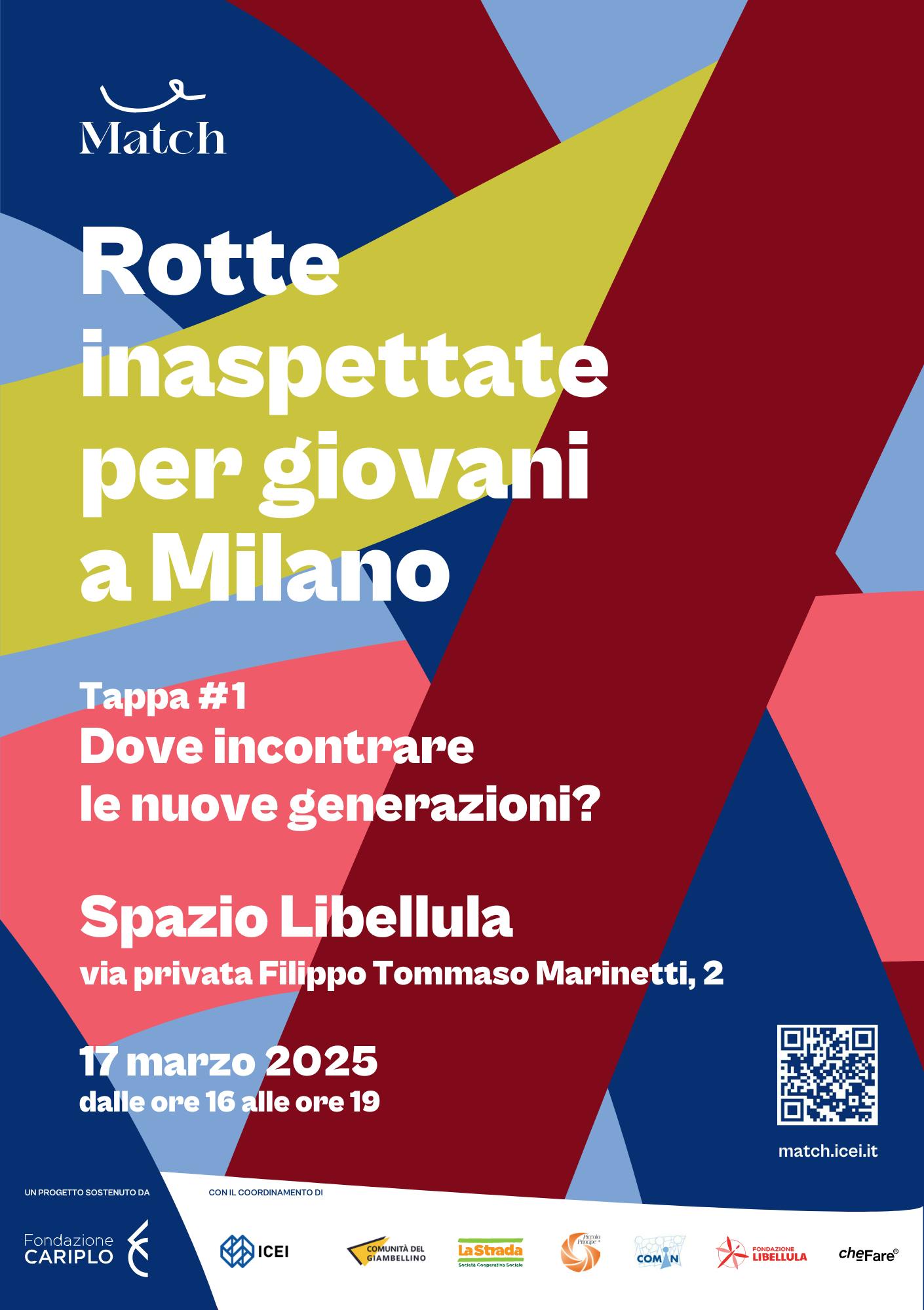 Flayer Rotte inaspettatate per giovani a Milano