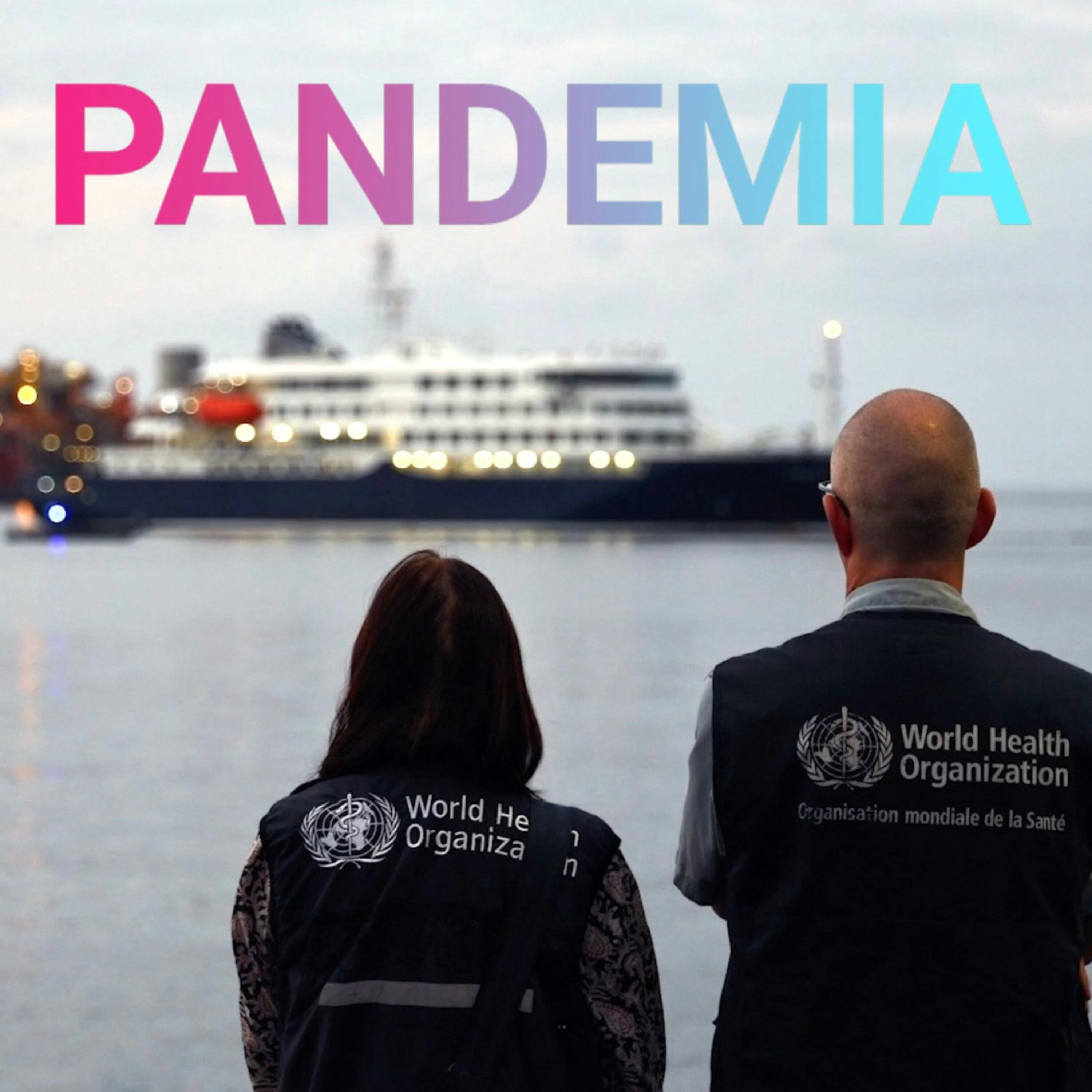 WHO Mitarbeiter blicken auf MV Hondius