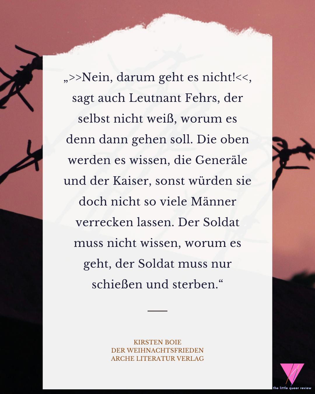 Mit Zitat aus der Erzählung zum Instagram-Post...