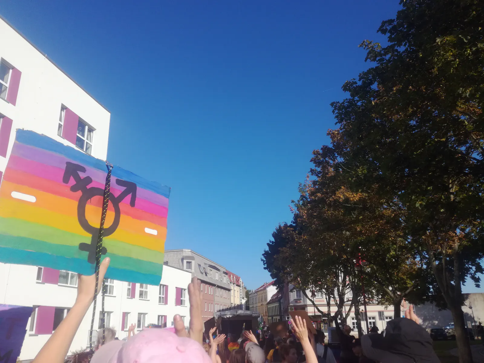CSD Döbeln 2024: Demonstrierende