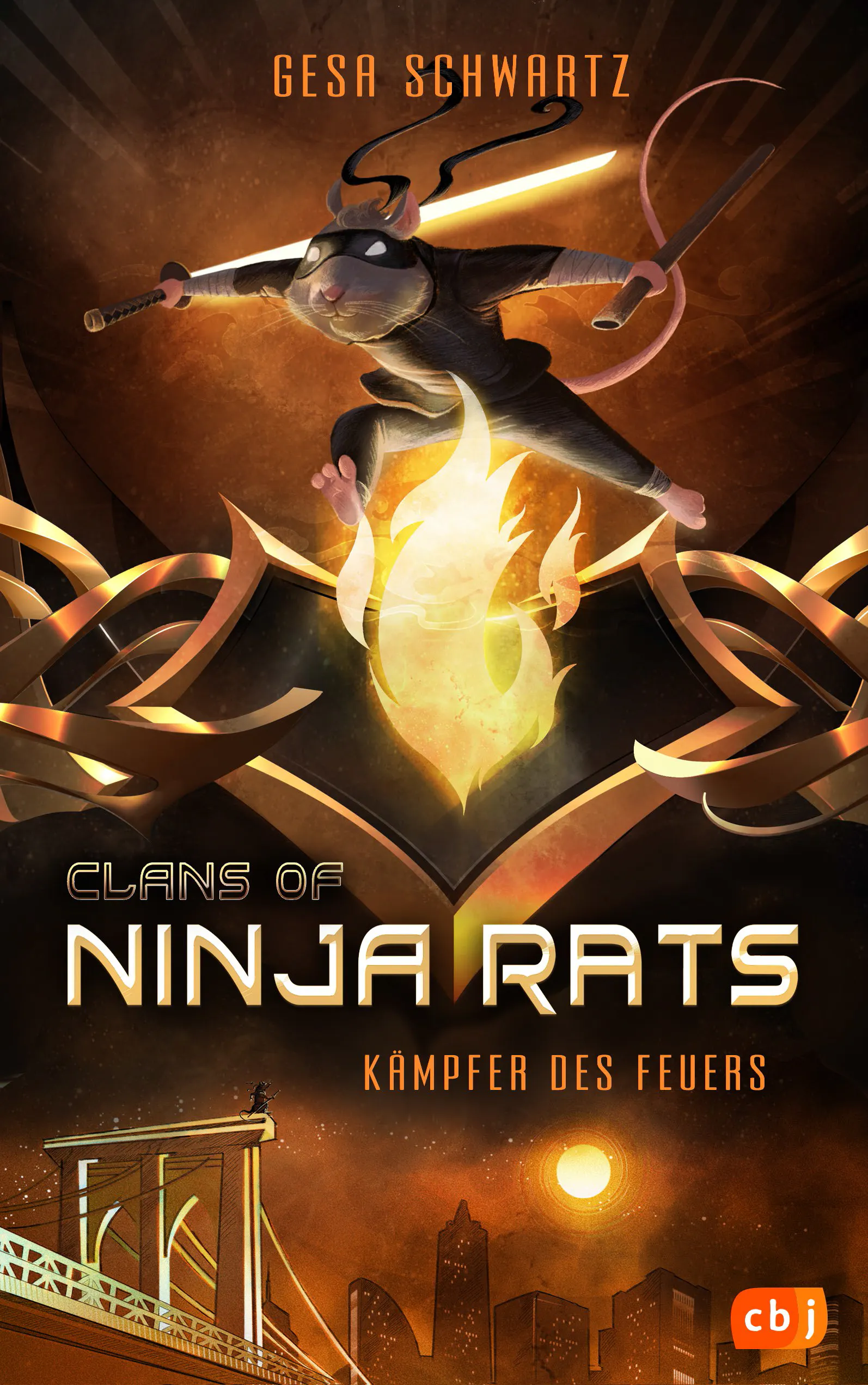 Cover von "Clans of Ninja Rats" von Autorin Gesa Schwartz aus dem cbj Verlag