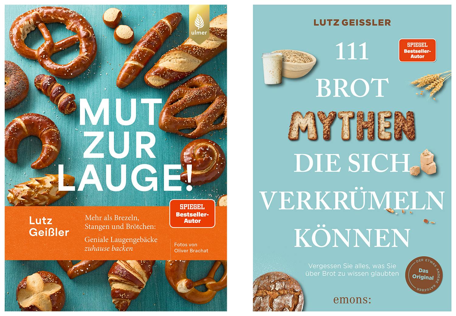 Meine beiden neuen Bücher "Mut zur Lauge!" und "111 Brotmythen".