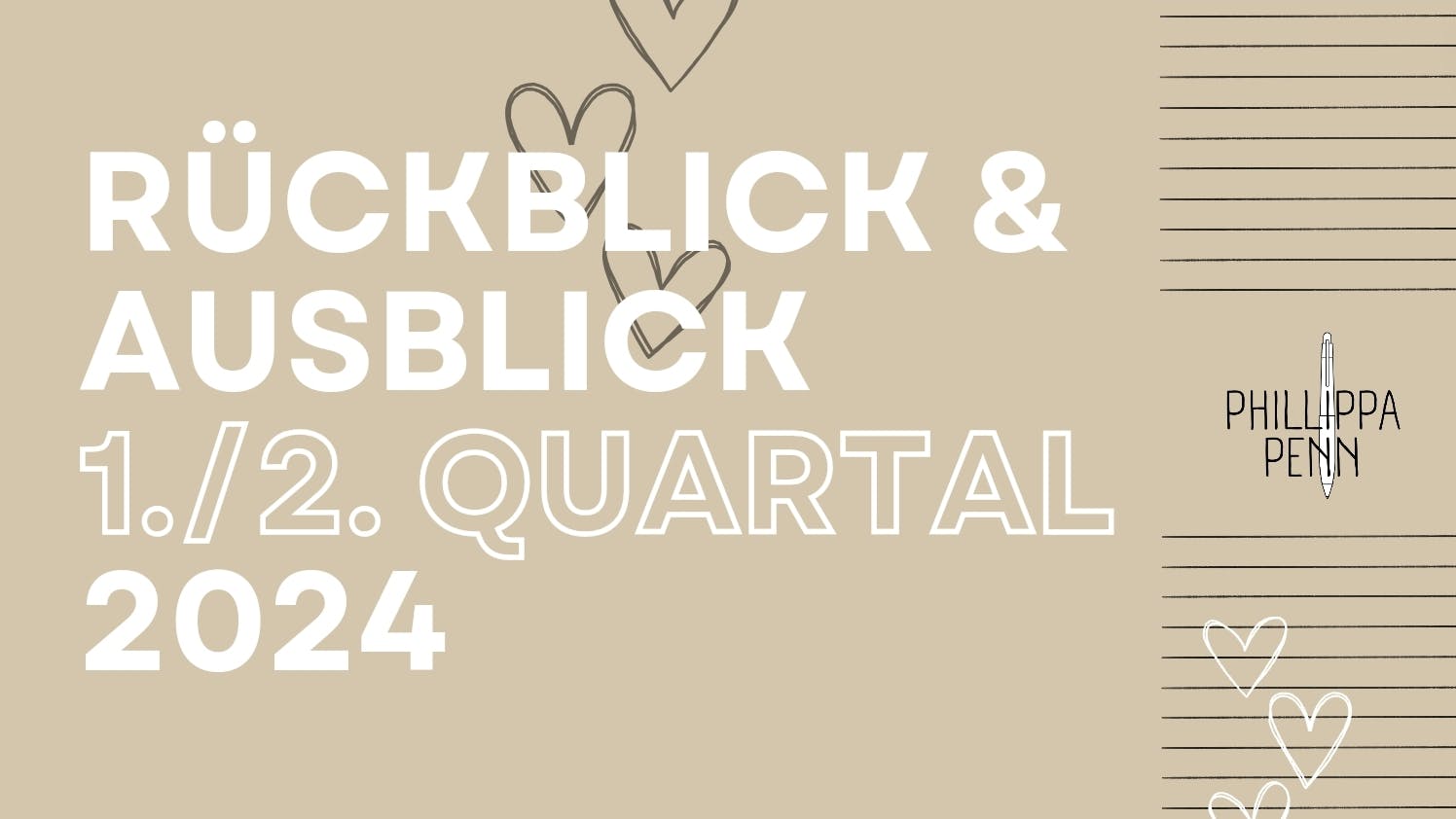 Auf dem Titelbild kann man lesen: "Rückblick & Ausblick, 1./2. Quartal 2024"