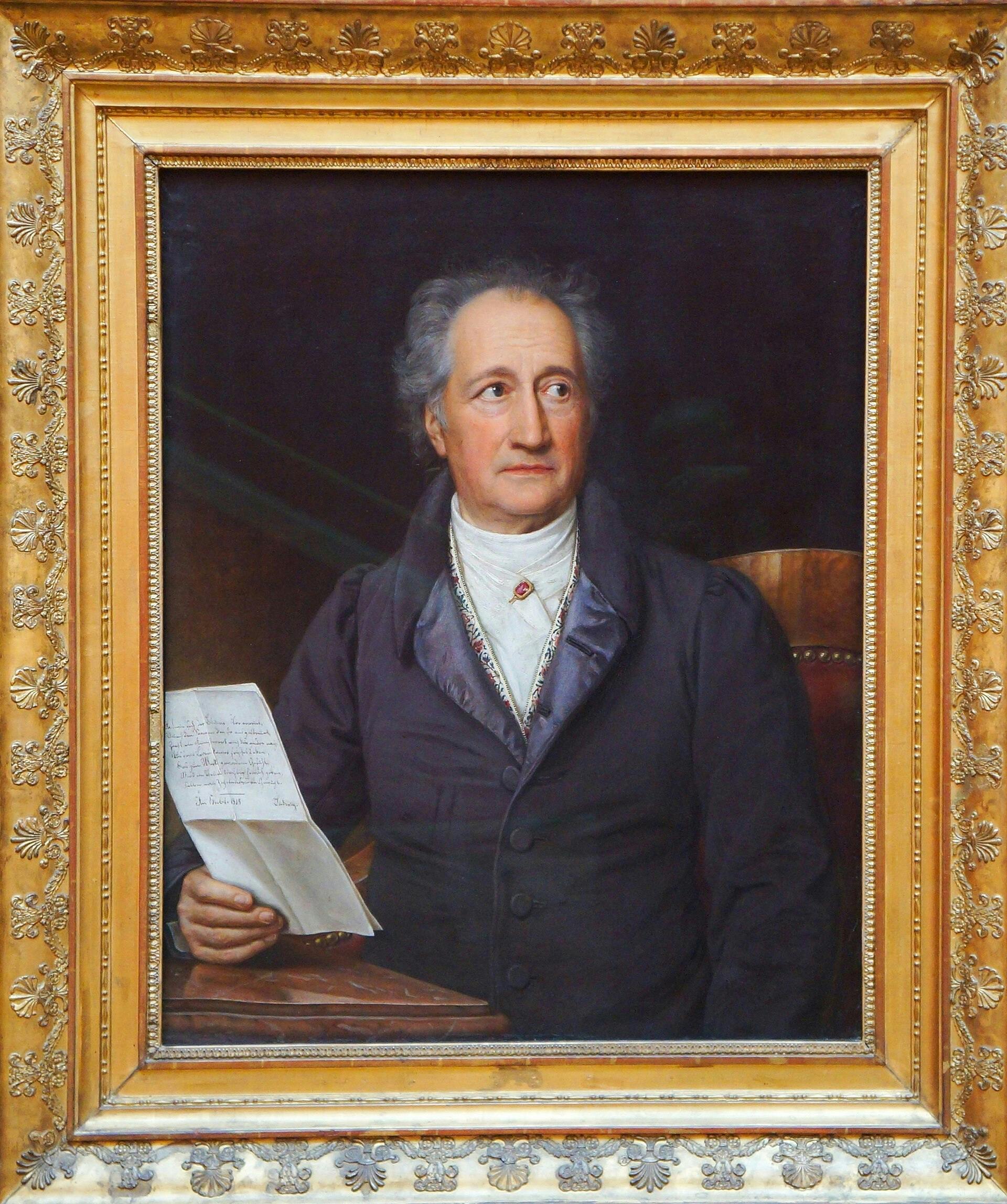 Johann Wolfgang von Goethe, Portrait von Joseph Karl Stieler (1828)