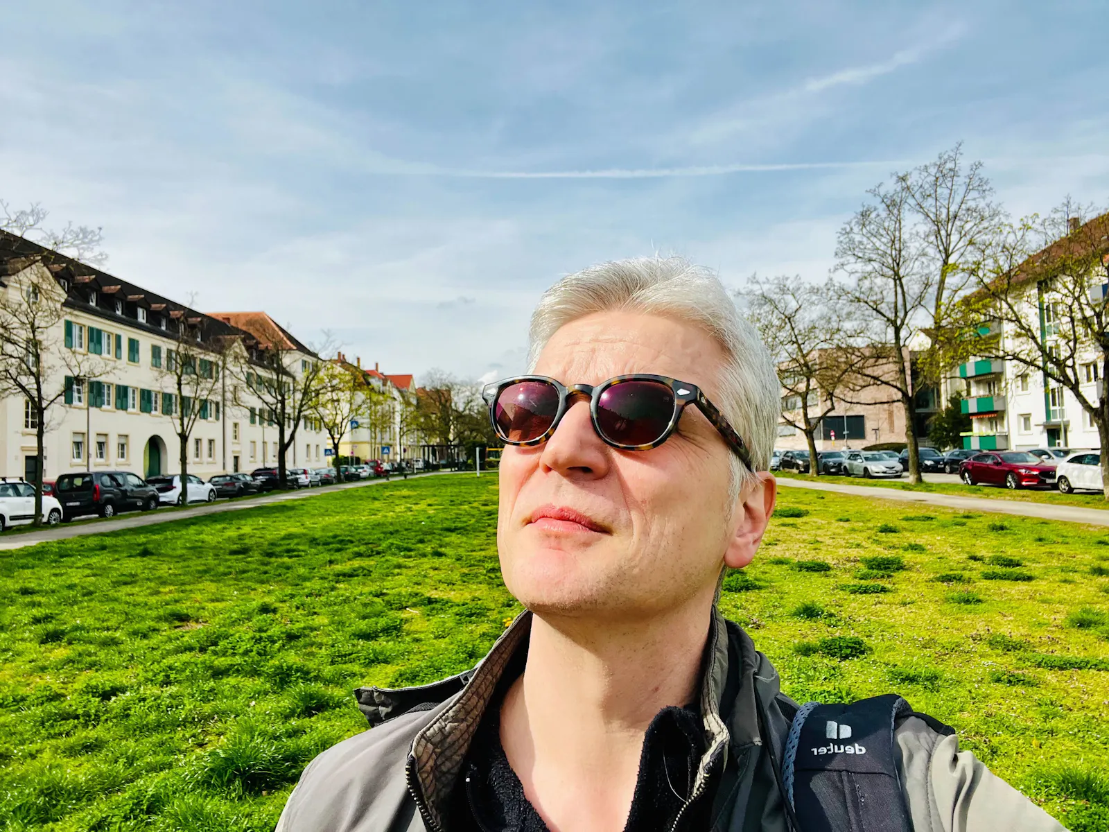 Herr Lott auf der Hilda-Promenade in Karlsruhe-Mühlburg.