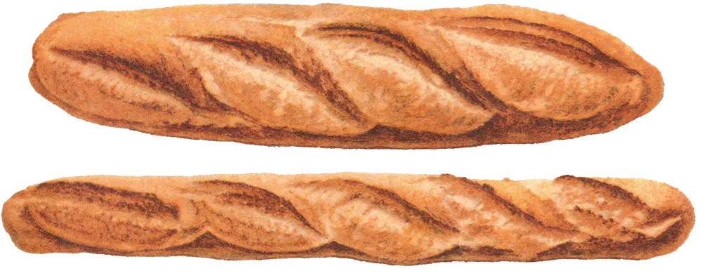 Heute als Baguette bekannt, um 1900 herum hieß diese recht neue Gebäckart in Frankreich "Pain de luxe" (aus: Pusch 1901).