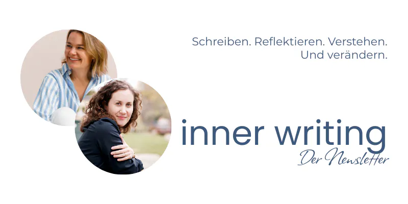 Inner Writing Newsletter – Header mit dem Slogan "Schreiben. Reflektieren. Verstehen. Und verändern."