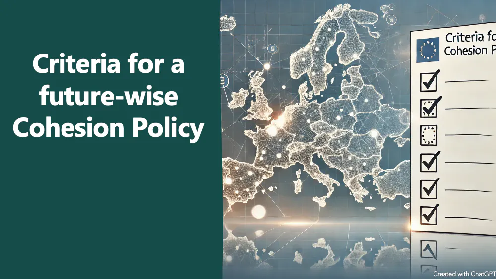 Criteria for a future-wise Cohesion Policy