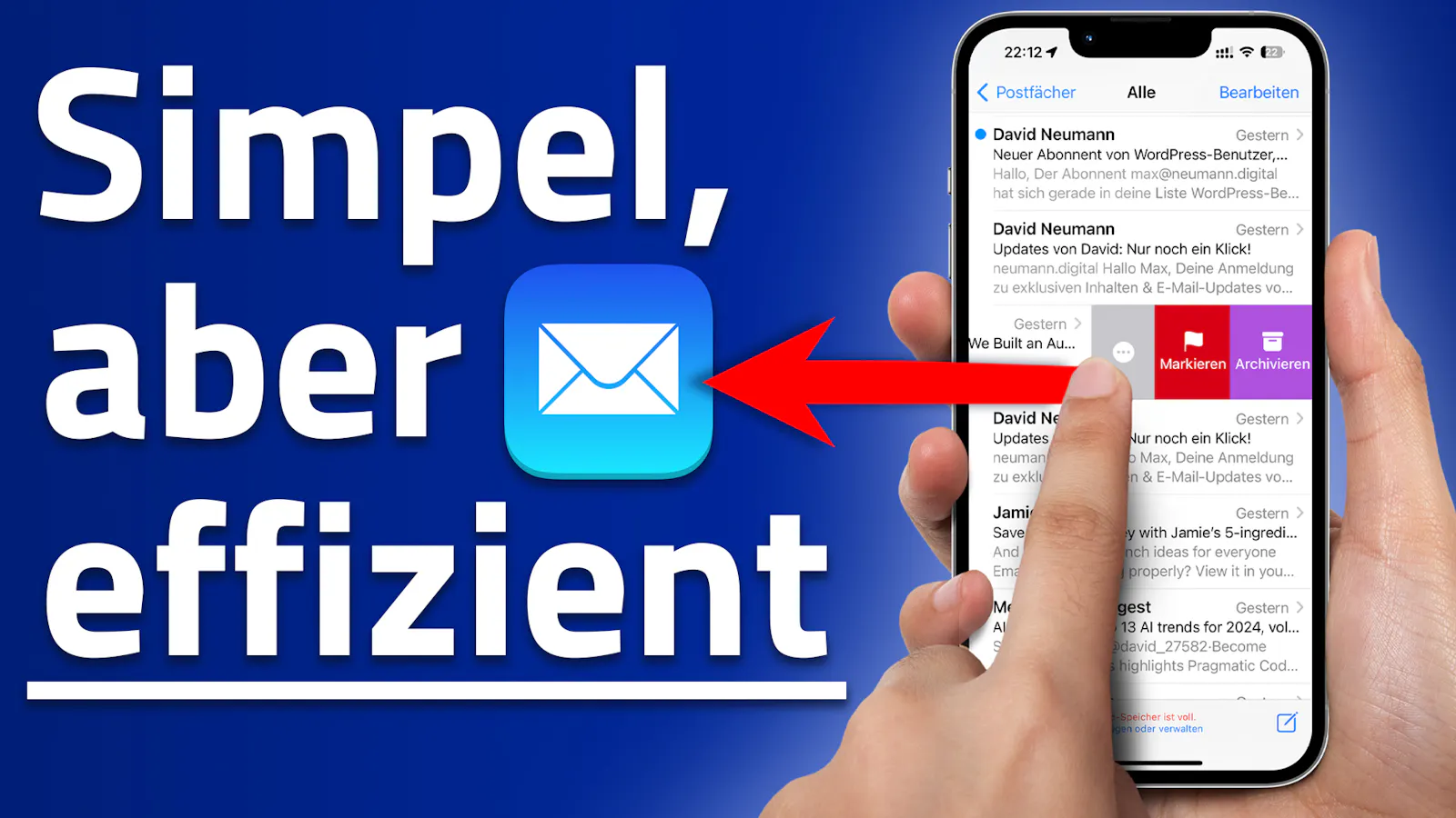 Apple Mail App für iPhone Tutorial