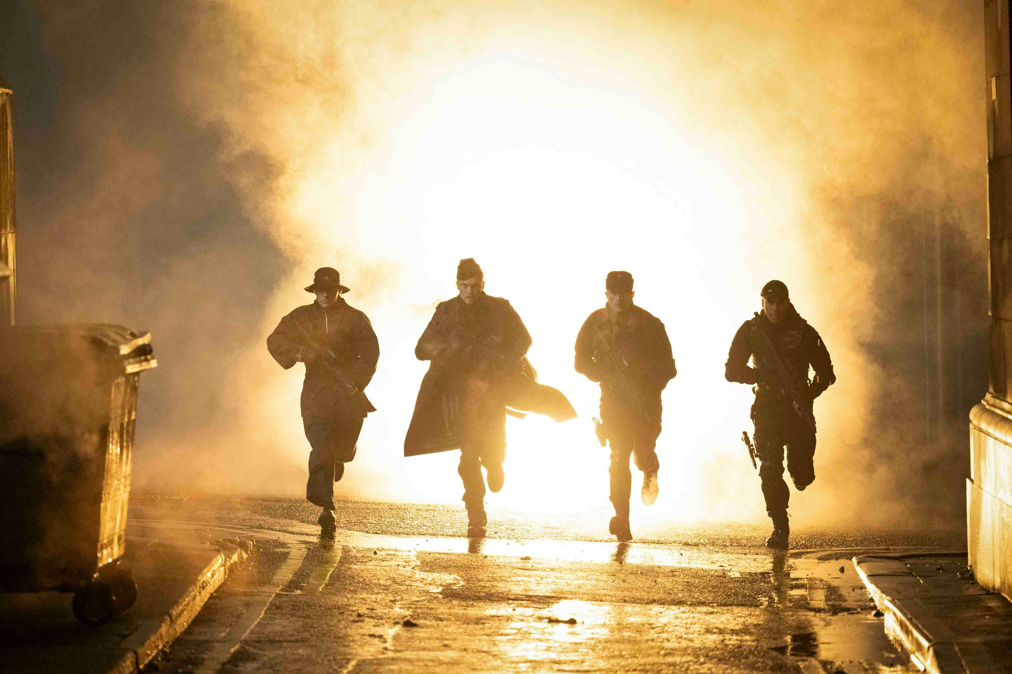 Die Jäger in Paramount Pictures' The Running Man // Foto: Ross Ferguson / © 2025 PARAMOUNT PICTURES. ALL RIGHTS RESERVED.