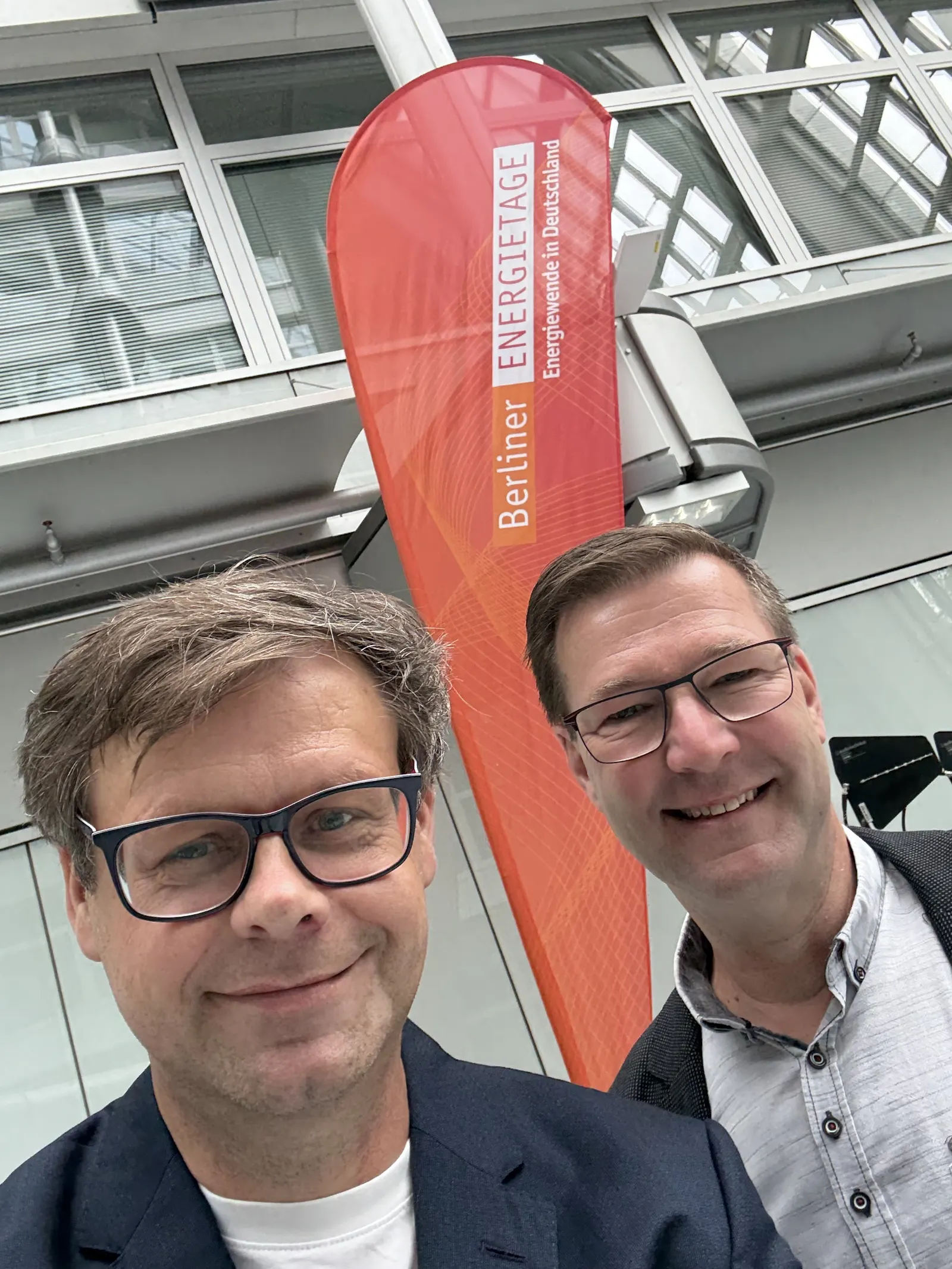 Volker Klich und André Drescher bei den Berliner Energietagen