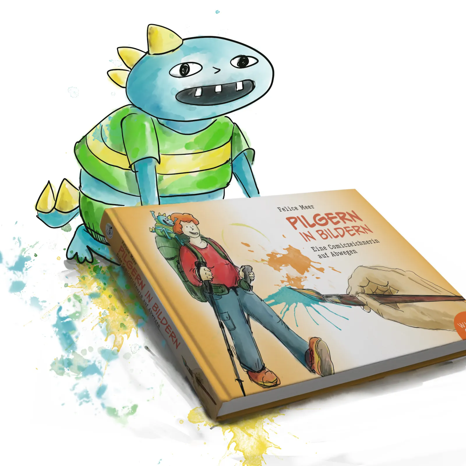 Menno versucht das Buch anzuheben