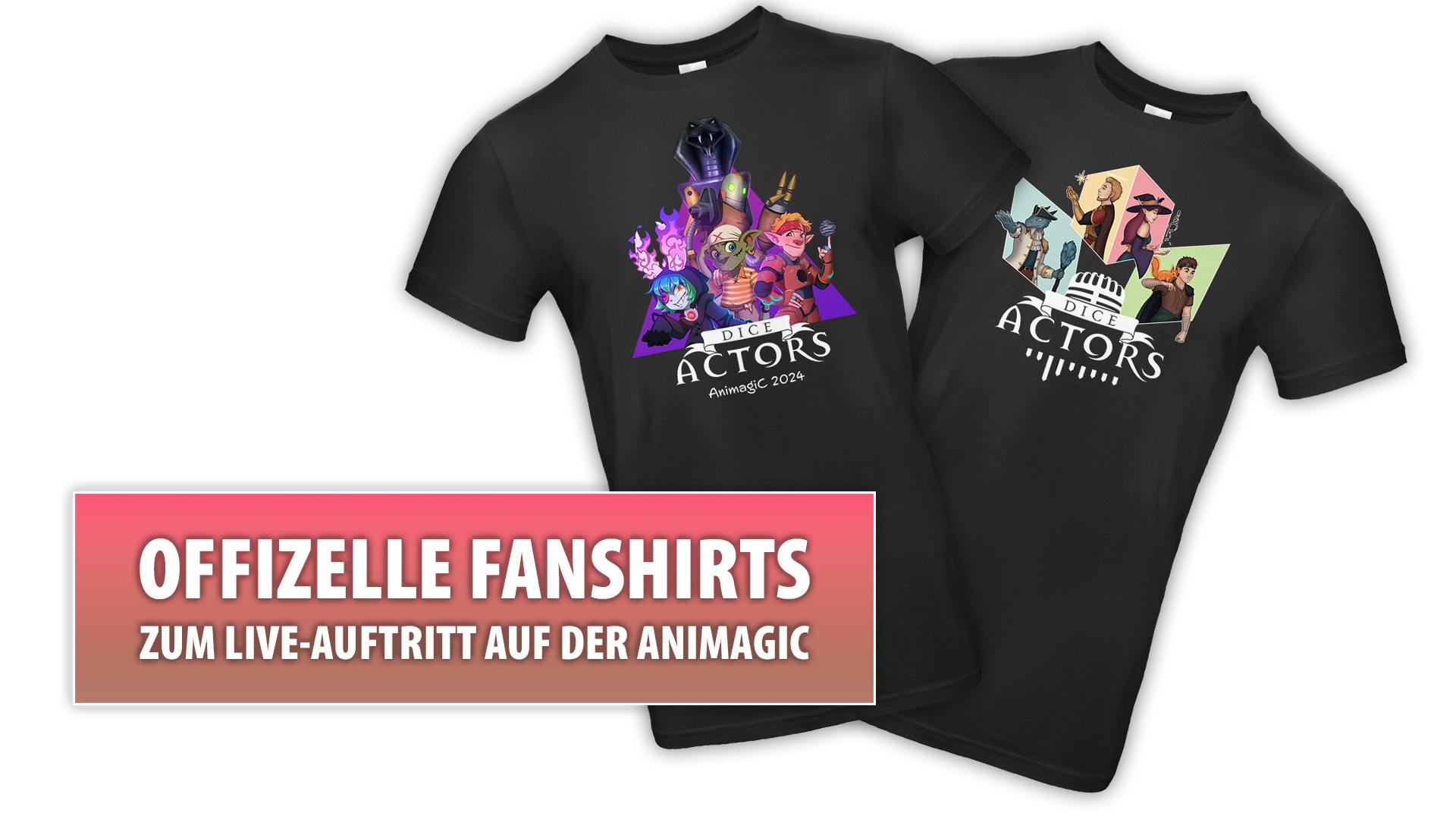 Klicke hier zum Kaufen der offiziellen Fanshirts zur AnimagiC 2024.