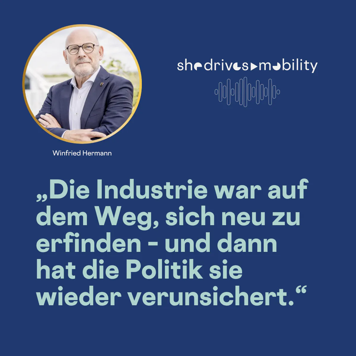 „Die Industrie war auf dem Weg, sich neu zu erfinden – und dann hat die Politik sie wieder verunsichert.“