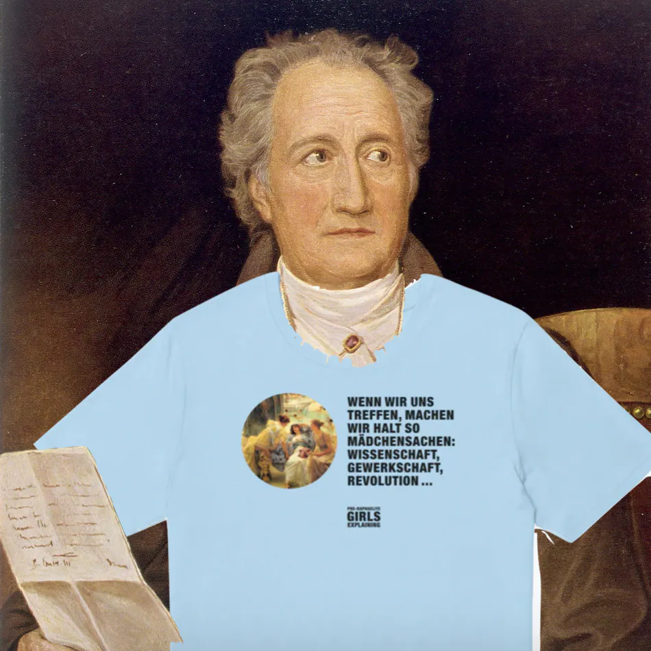Goethe mit PGExplaining-Mädchensachen-T-Shirt