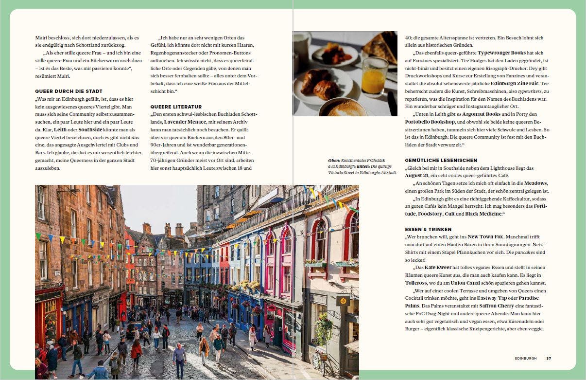 Edinburgh, Schottland, im Lonely Planet Queer Travel Guide