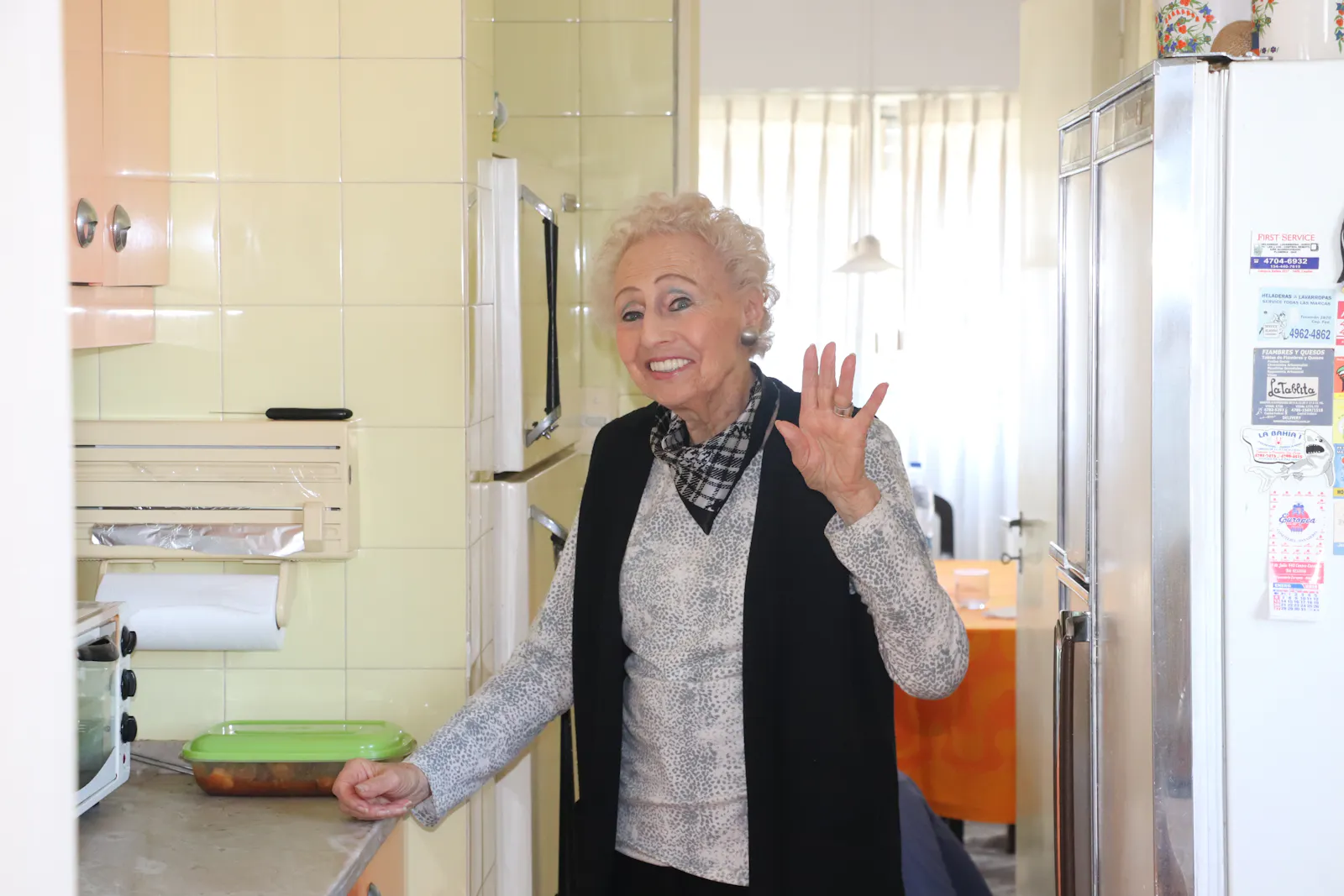 Rut Marx in ihrer Küche in Buenos Aires im Jahr 2019, als wir auch mit ihr für den EIN STÜCK DEUTSCHLAND Kurzfilm gedreht haben.