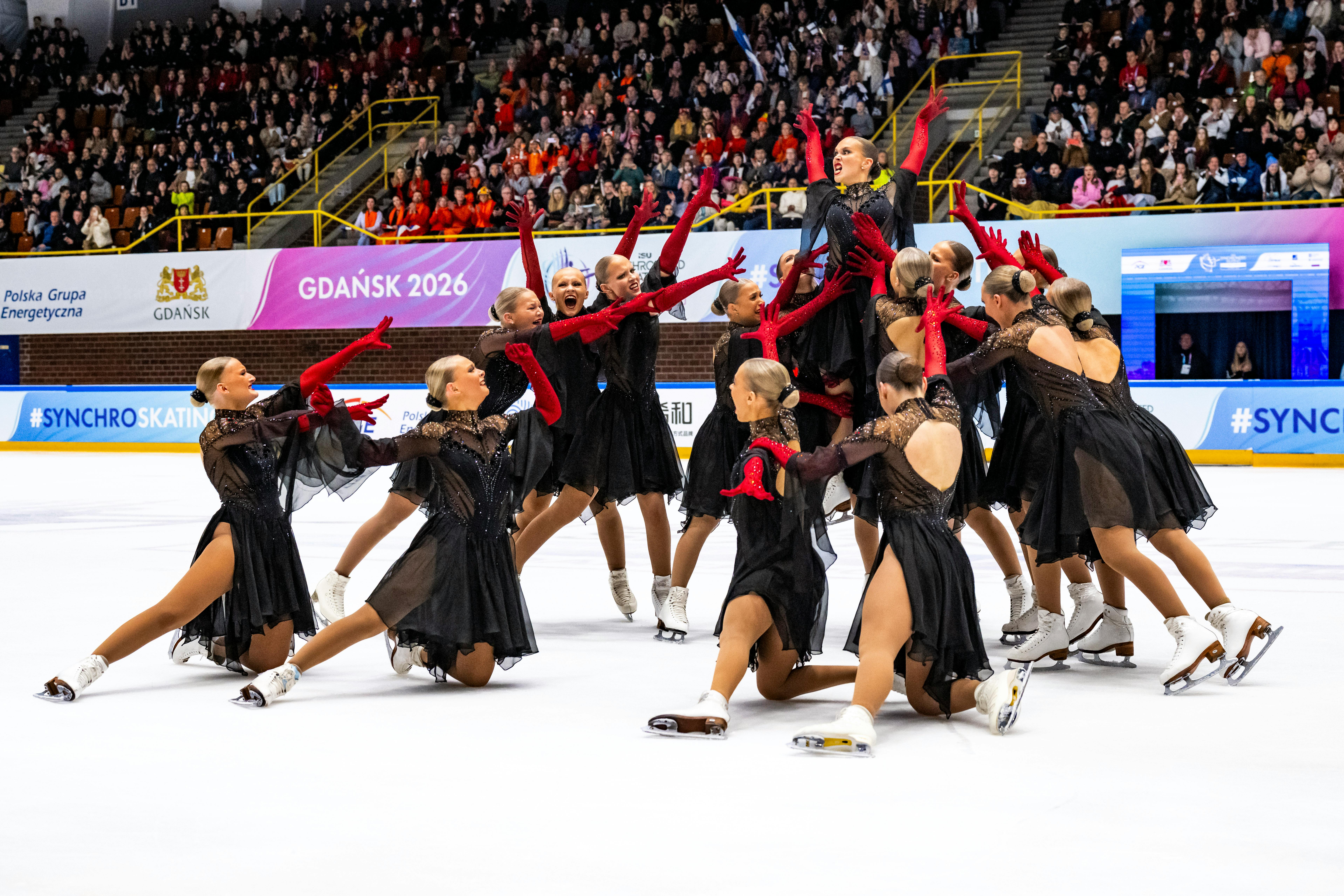 Endpose des Synchro-Teams Fintastic