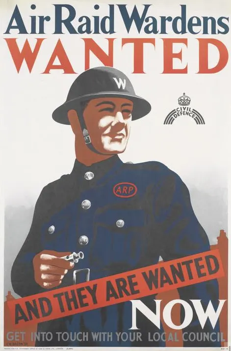 A 1939 recruitment poster for Britain's Air Raid Precautions organisation (Image: Imperial War Museum Art.IWM PST 13850)