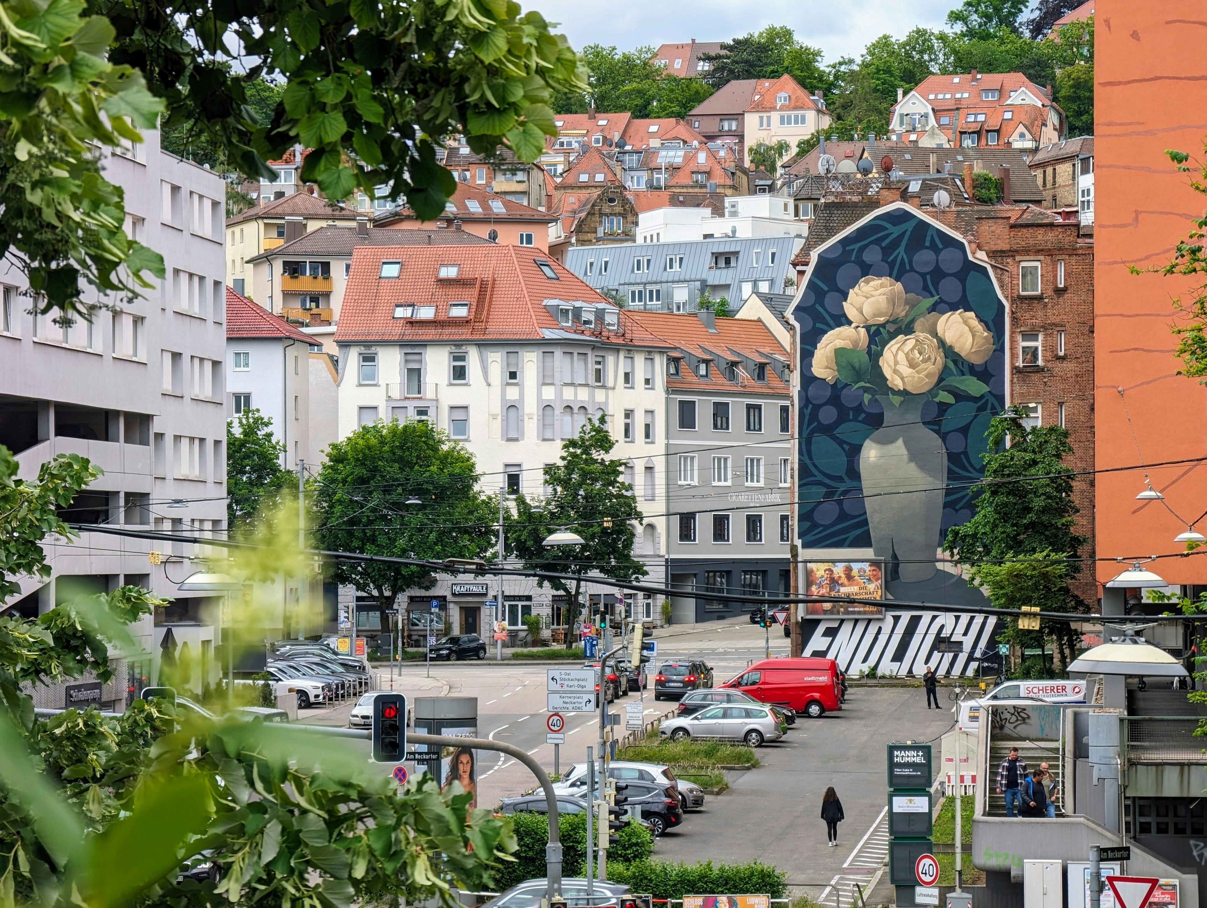 Überraschende Perspektiven zwischen Stuttgart-Ost (links) und Stuttgart-Mitte (rechts). Foto: Jürgen Brand