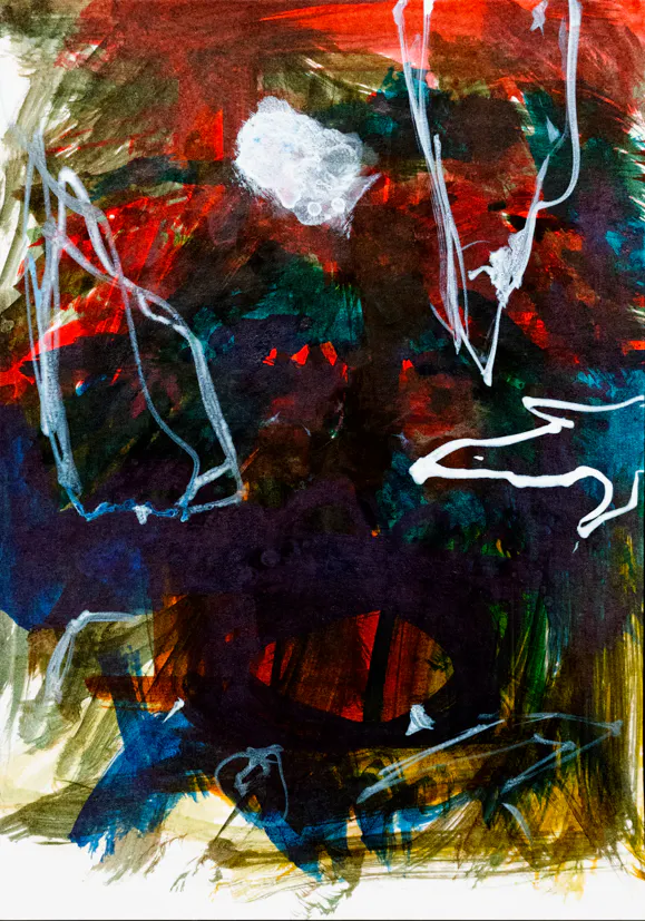 Auf den Song gezeichnet: "ALLES IN ALLEM" (I), Pigmenttusche/Papier (2020), 15 x 21 cm