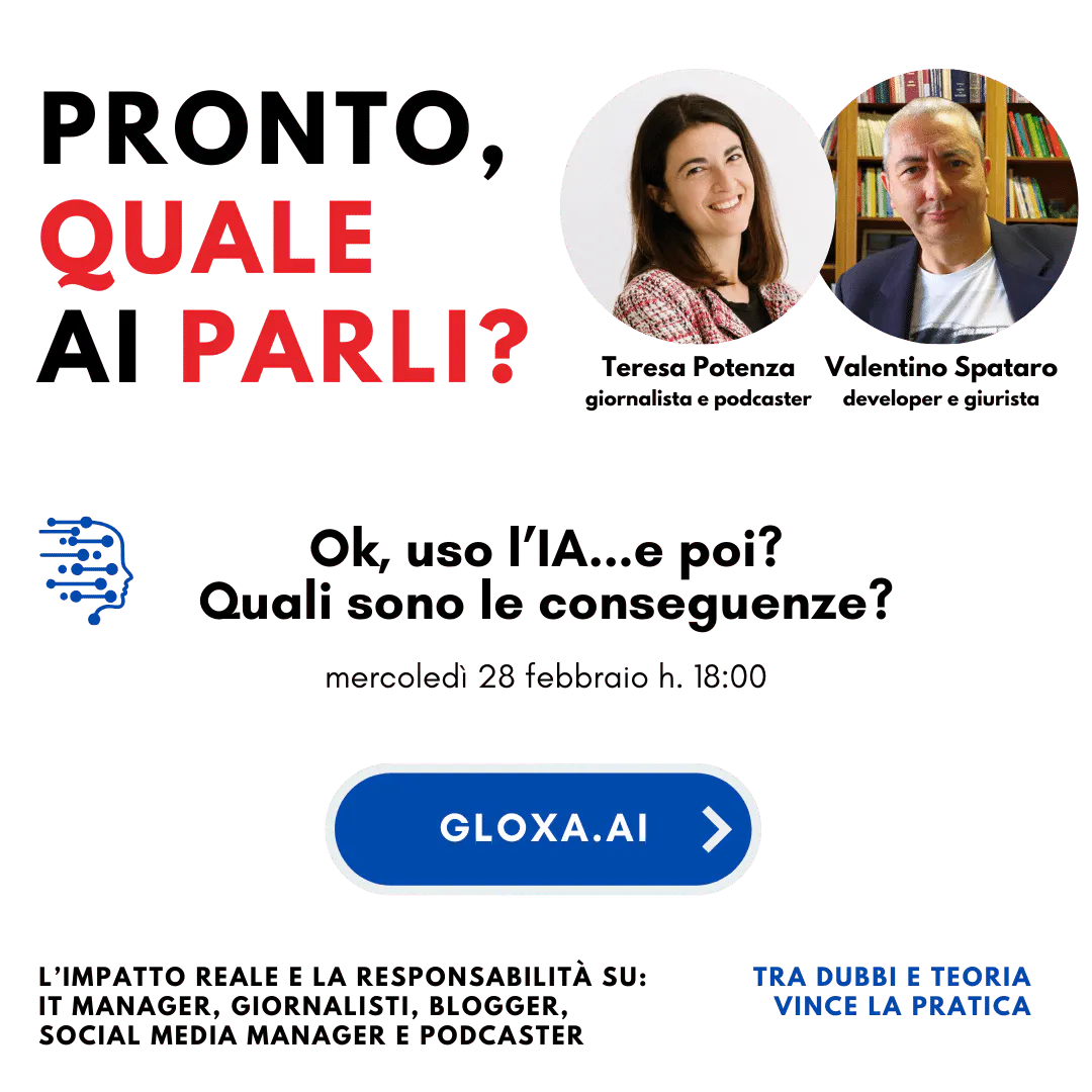 Locandina del webinar