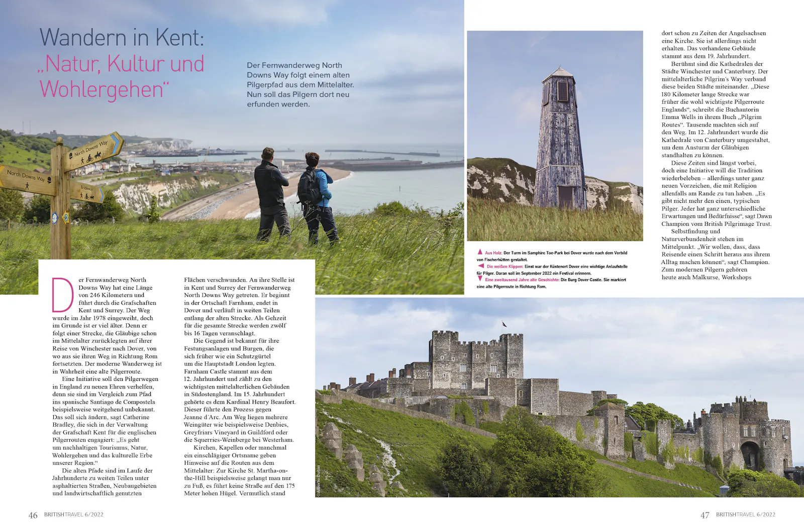 Wandern in der Grafschaft Kent