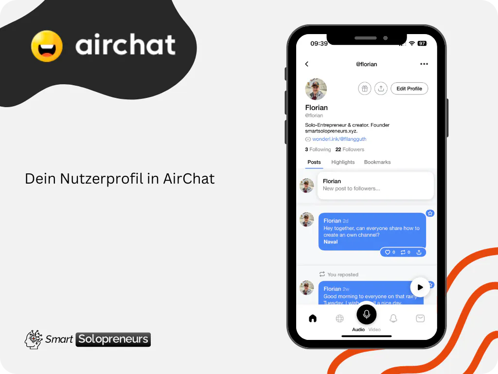 Dein Nutzerprofil in AirChat