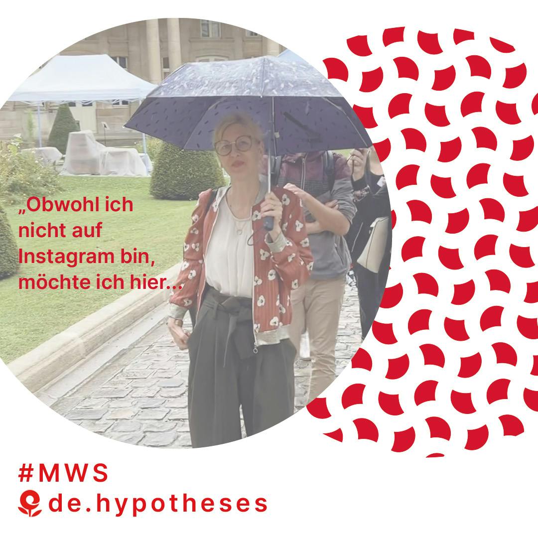 Bild mit Text: Obwohl ich nicht auf Instagram bin, möchte ich hier...