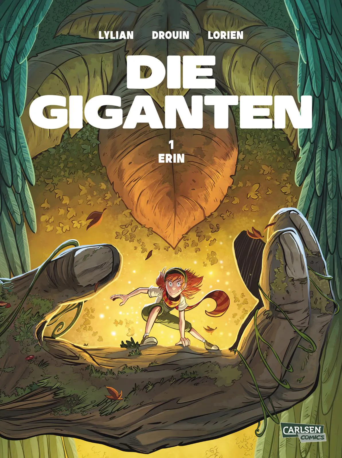 Cover des Comics "Die Giganten - Erin" von Lylian, Drouin und Lorien aus dem Carlsen Verlag