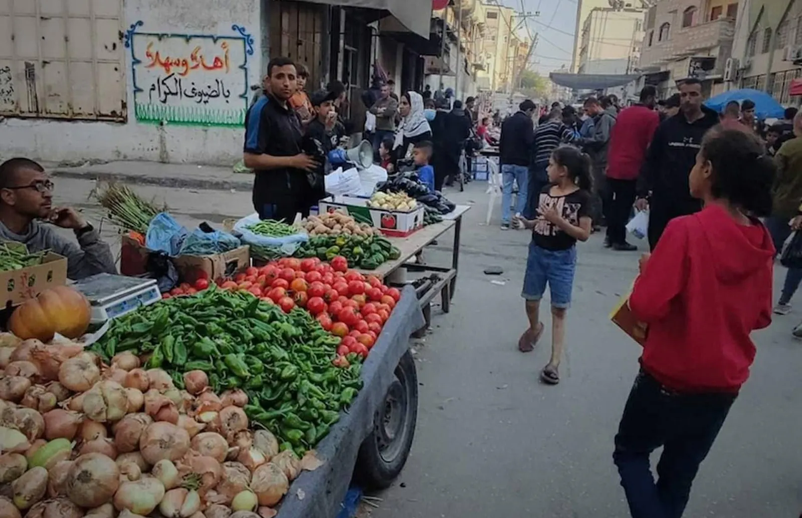 Markt im Norden von Gaza in dieser Woche